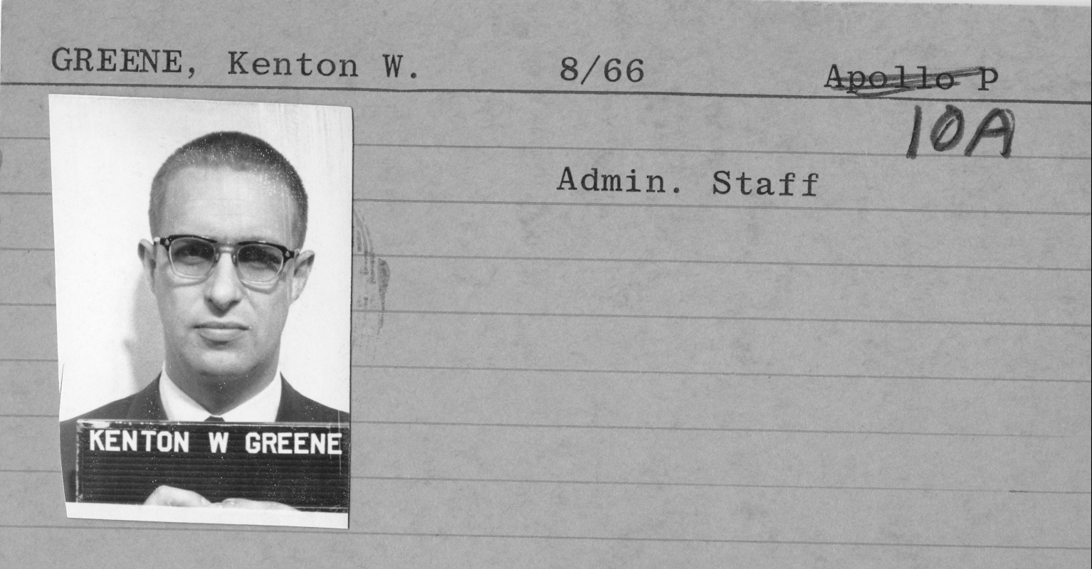 Kenton Greene Employee Card Kenton Greene Employee Card