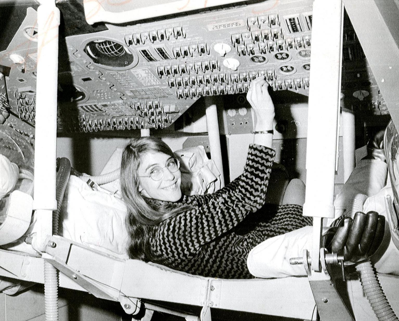 Margaret Hamilton Inside Command Module Margaret Hamilton Inside Command Module