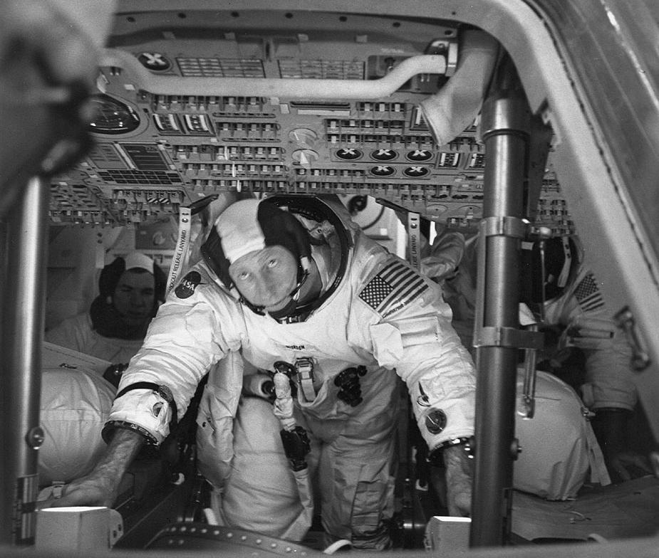 Al Worden Apollo 15 Astronaut Al Worden in Command Module