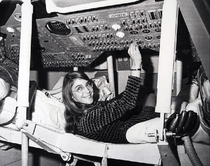 Margaret Hamilton Inside Command Module