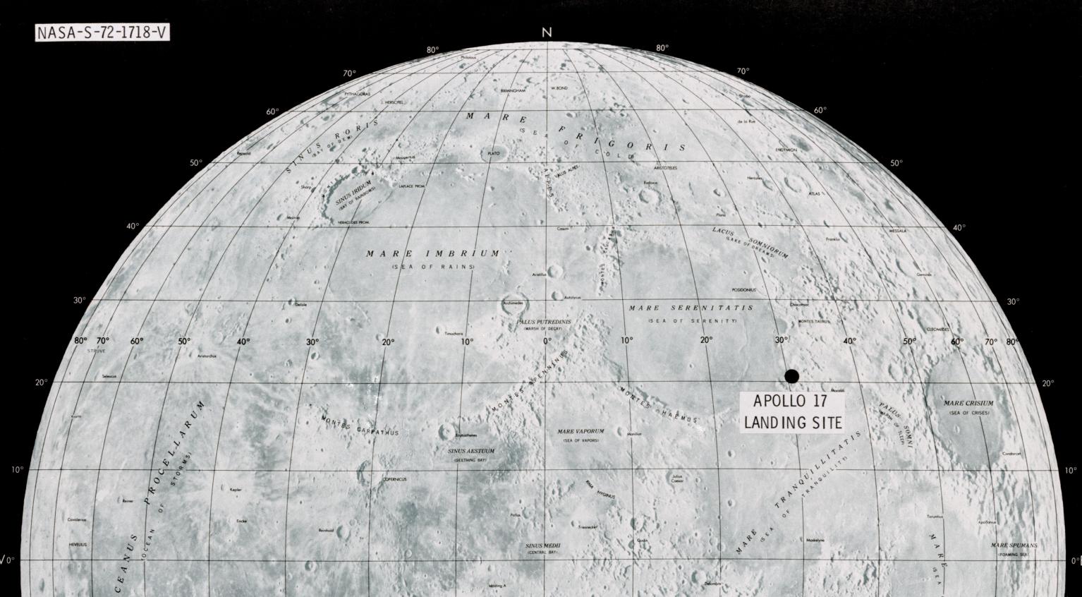 Apollo 17 Moon Landing Site Apollo 17 Moon Landing Site