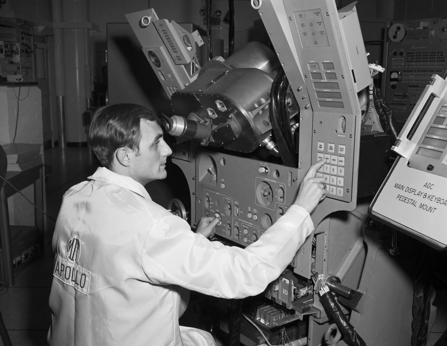 Apollo Block II System with Operator George Schmidt at Controls Apollo Block II System with Operator George Schmidt at Controls