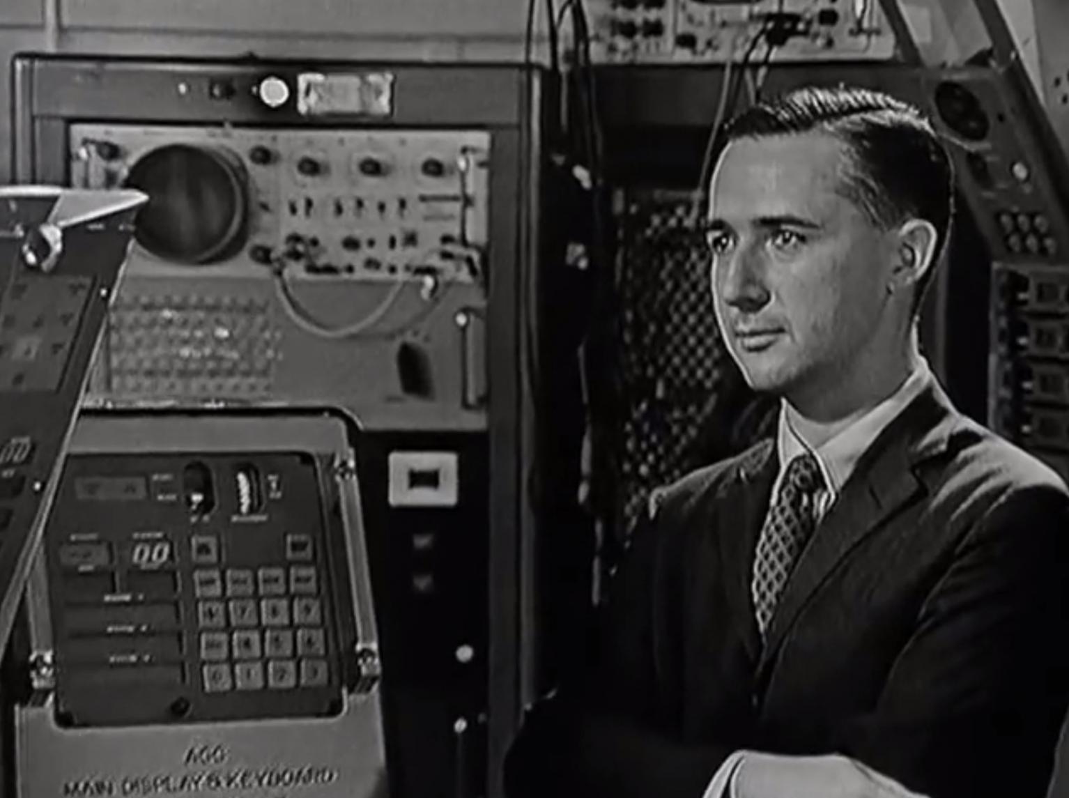 Ramon Alonso with Apollo Guidance Computer in MIT Film Ramon Alonso with Apollo Guidance Computer in MIT Film