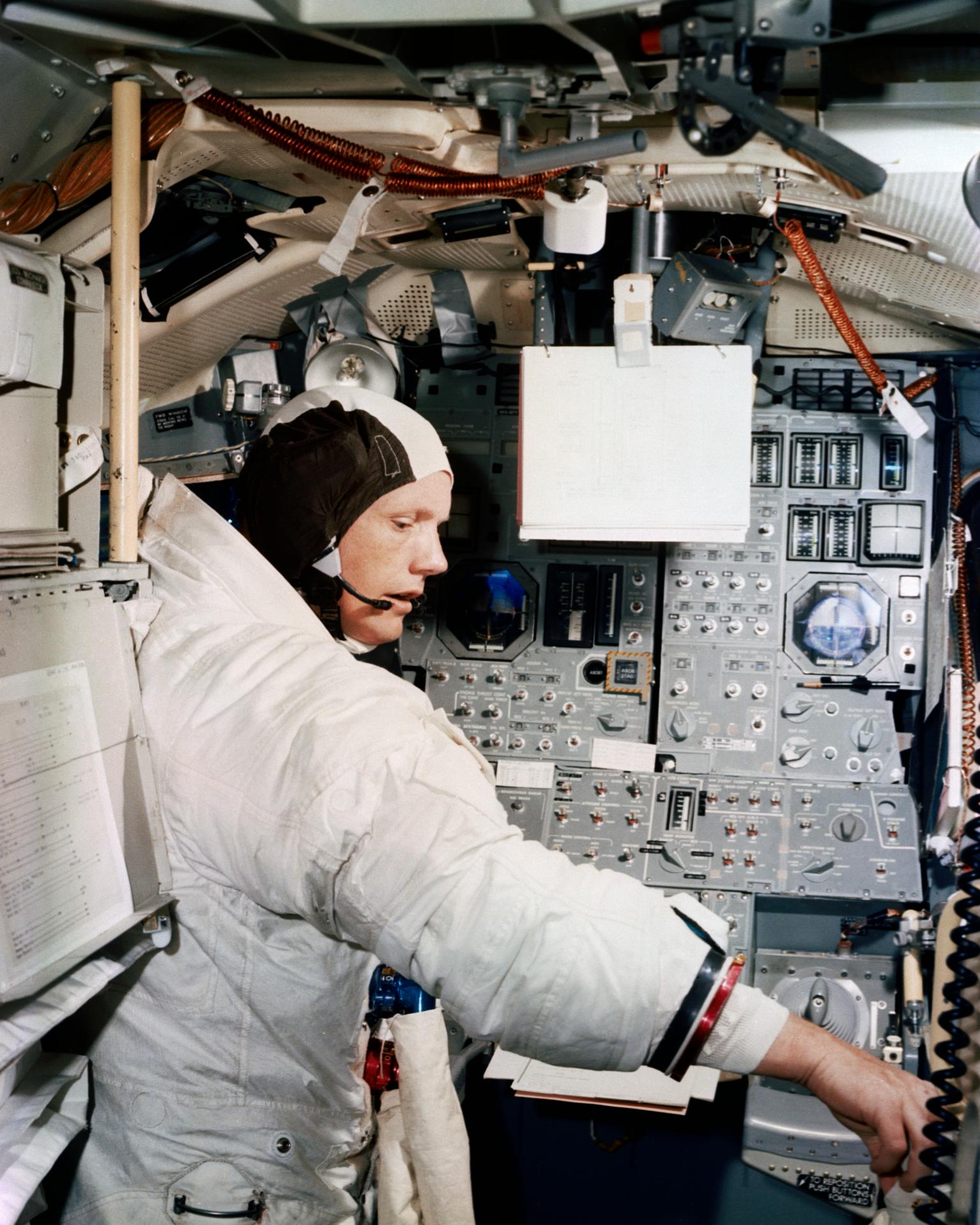 Astronaut Neil Armstrong Simulation Training