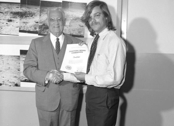 Apollo "Exceptional Service" Presentations by Dr. Draper to Don Eyles