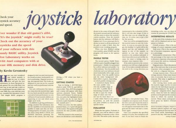 Antic Magazine Joystick 1989
