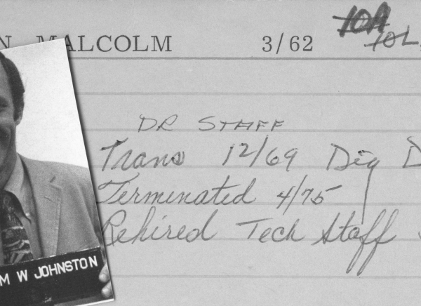 Malcolm Johnston Employee Card