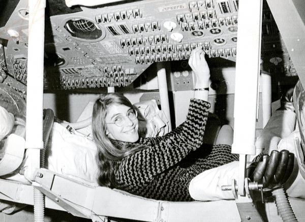 Margaret Hamilton Inside Command Module