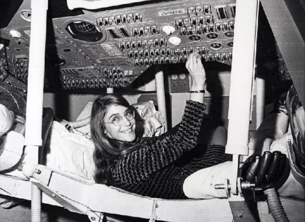 Margaret Hamilton Inside Command Module