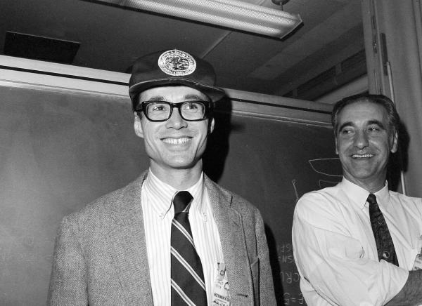 Sheldon Buck at Apollo Splashdown Party, December 1972