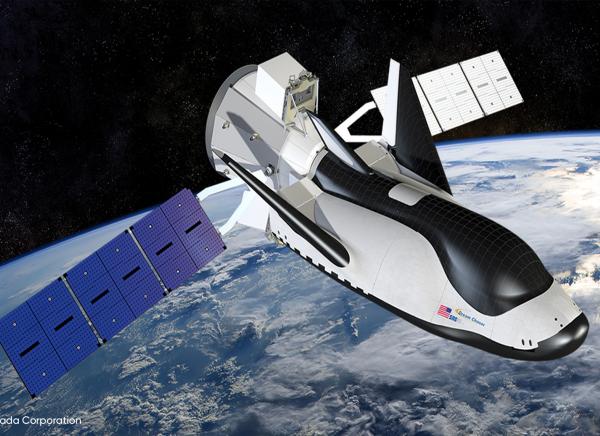 Dream Chaser Spacecraft with Solar Panels