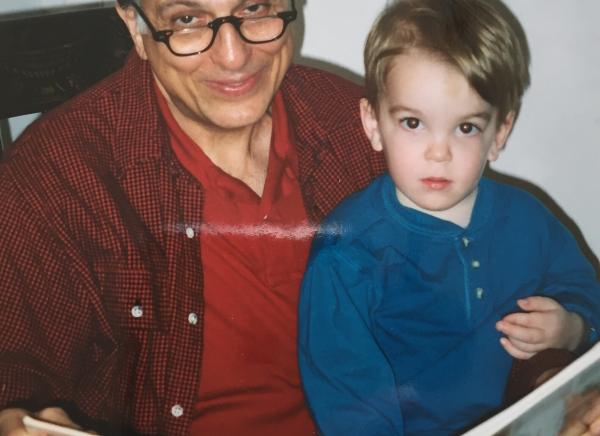 Jerry Levine with Grandson Engineer Gerald Levine seated with his grandson
