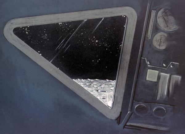 Apollo Lunar Excursion Module Window - Painting Apollo Lunar Excursion Module Window - Painting