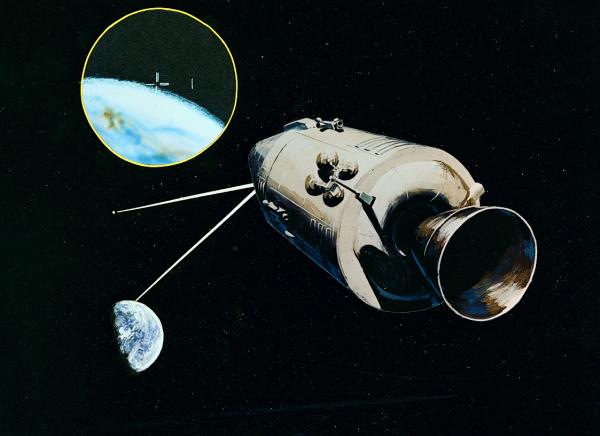 Apollo Command Service Module Navigating