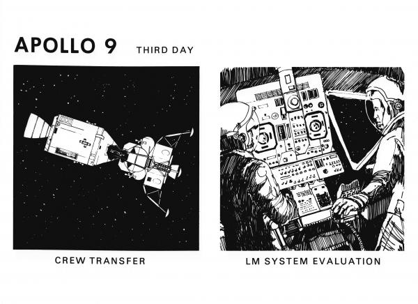 Apollo 9 Mission Illustration Day 3