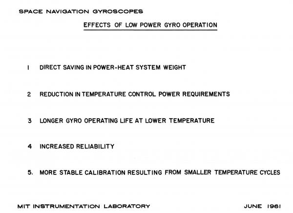 Space Navigation Gyroscopes - Effects of Low Power Gyro Operation Space Navigation Gyroscopes - Effects of Low Power Gyro Operation