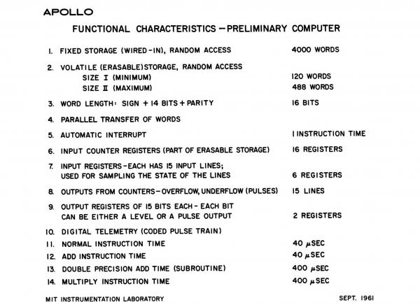 Functional Characteristics - Preliminary Computer Functional Characteristics - Preliminary Computer