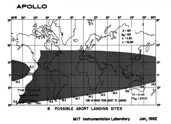 Apollo B Possible Abort Landing Sites Apollo B Possible Abort Landing Sites