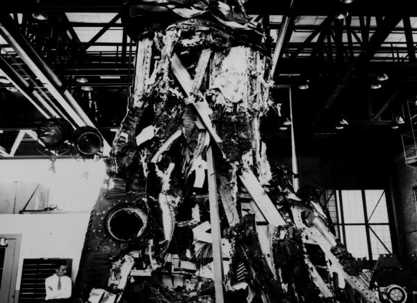 Damaged Mercury Capsule Damaged Mercury Capsule