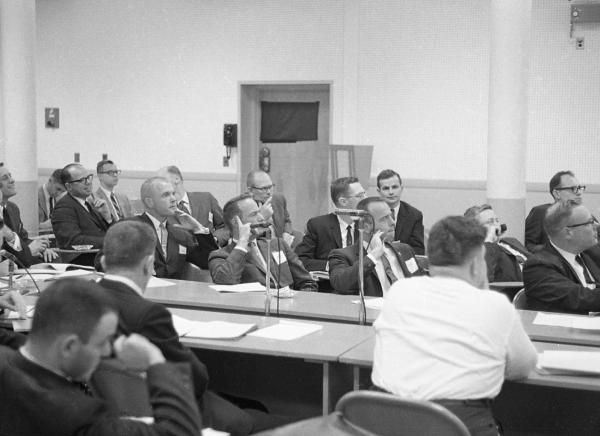 Mercury Astronauts and Engineers at MIT Lab Mercury Astronauts and Engineers at MIT Lab