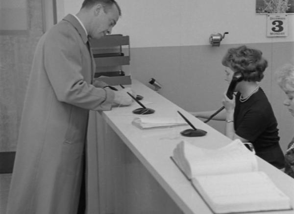 Alan Shepard Signing Into the MIT Lab Alan Shepard Signing Into the MIT Lab