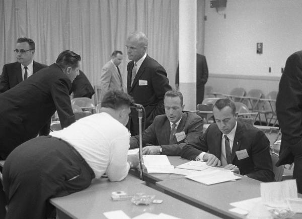 Milt Trageser Talking To Scott Carpenter and Alan Shepard Milt Trageser Talking To Scott Carpenter and Alan Shepard