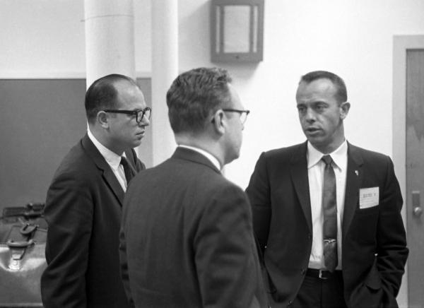 Alan Shepard Talking to Jim Nevins