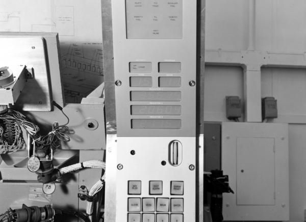 DSKY on the Primary Guidance, Navigation, and Control System Mock-Up DSKY on the Primary Guidance, Navigation, and Control System Mock-Up