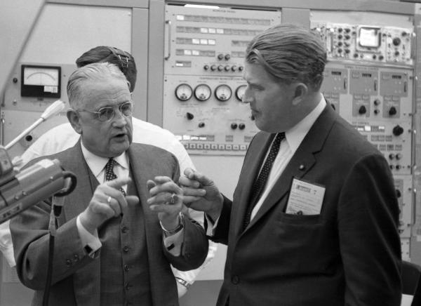 Doc Draper with Wernher Von Braun