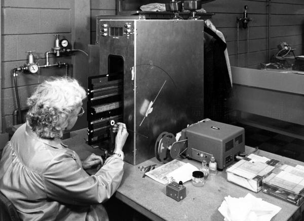 Technician Threading Rope Memory Technician Threading Rope Memory
