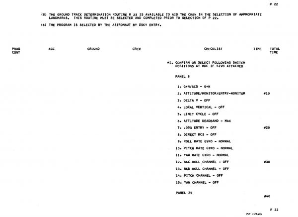 P22 - Coast-Landing Tracking Navigation Program