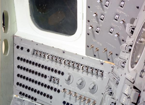 Apollo Hybrid Simulator Cockpit of the Command Module