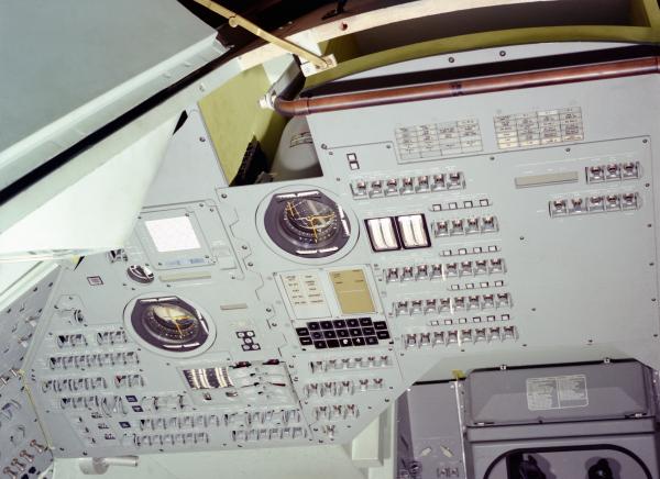 Apollo Hybrid Simulator Cockpit of the Command Module