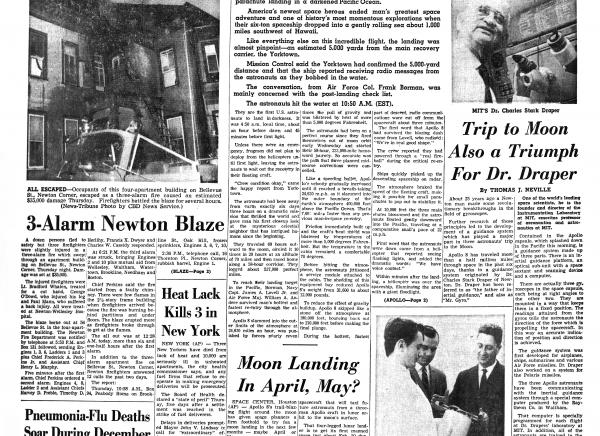 Apollo 8 Newsletter Cover from Newton Magazine