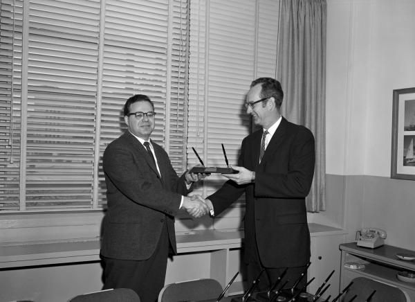 Apollo Cost Reduction Awards Presented By Ralph Ragan to Jerry Gilmore