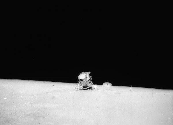 Apollo 12 Moon Surface with Lunar Excursion Module