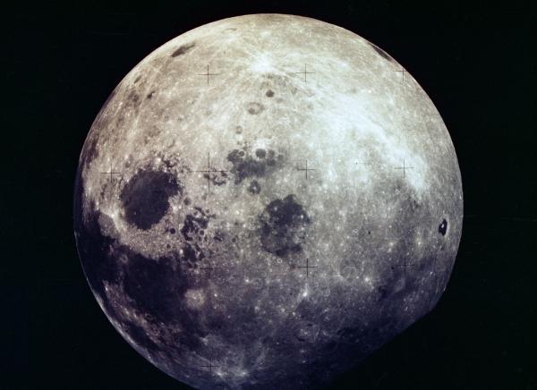 The Moon as seen by the crew of Apollo 13
