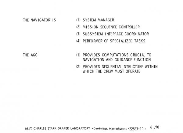 The Navigator and the Apollo Guidance Computer