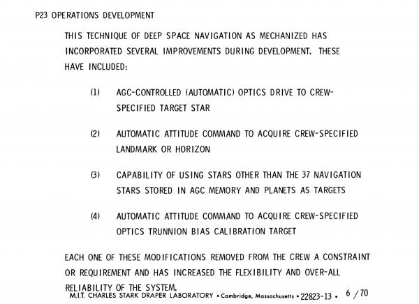 P23 Apollo Guidance Computer Operations Development