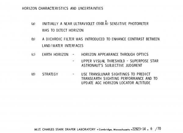 Horizon Characteristics and Uncertainties