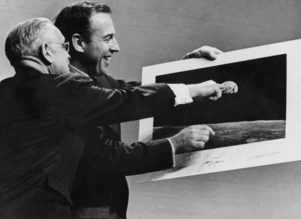 Doc Draper and Apollo Astronaut James Lovell