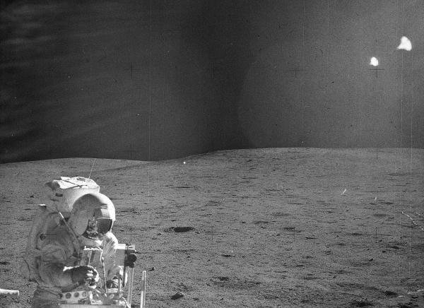 Apollo 14 Edgar Mitchell and the Modular Equipment Transporter