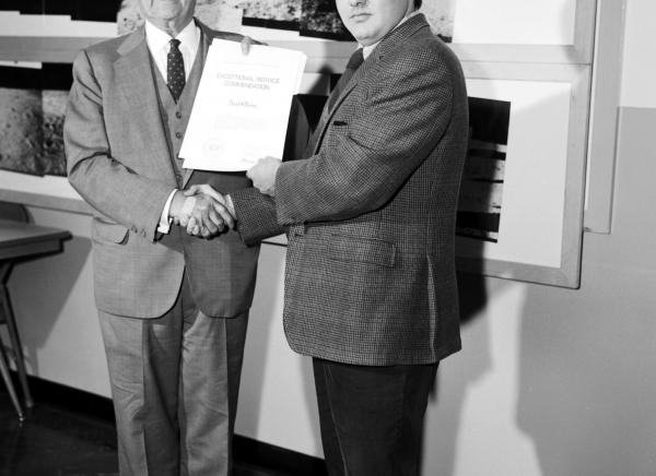 Apollo Moon Missions "Exceptional Service" Presentations By Dr. Draper