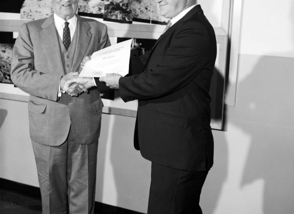 Apollo Moon Missions "Exceptional Service" Presentations By Dr. Draper