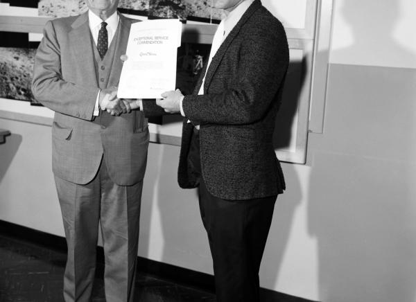 Apollo Moon Missions "Exceptional Service" Presentations By Dr. Draper