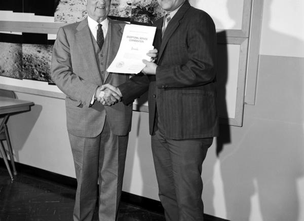 Apollo Moon Missions "Exceptional Service" Presentations By Dr. Draper