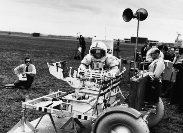 Initial Dry Run Of Apollo 17 Lunar Gravimeter Experiment Deployment, Using The Traverse Gravimeter Training Model