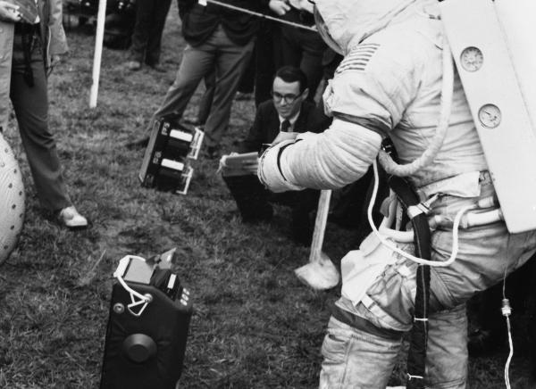 Initial Dry Run Of Apollo 17 Lunar Gravimeter Experiment Deployment, Using The Traverse Gravimeter Training Model