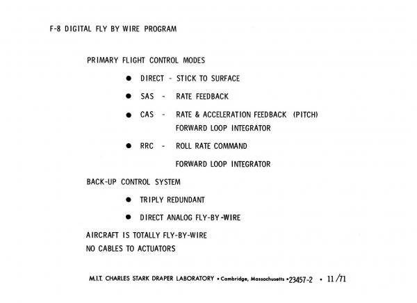 F-8 Digital Fly-By-Wire Program