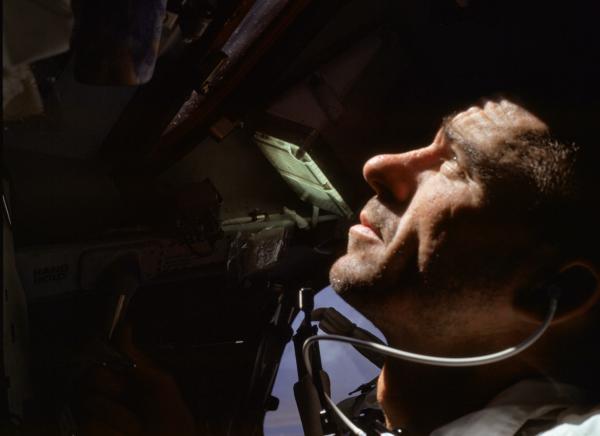 Apollo 7 Astronaut Walter Cunningham During Mission